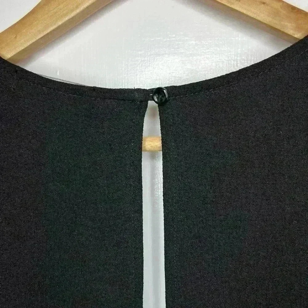 American Apparel Black Dress With Long  Keyhole Back - Picture 8 of 8